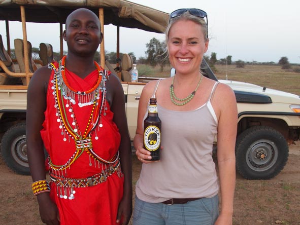 Kate Erskine - life is good in Africa!